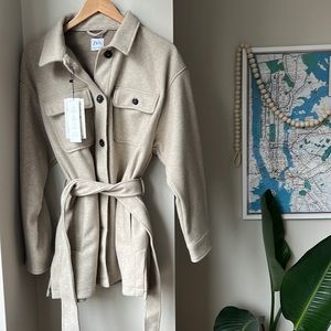 Belted Zara Wool Shacket